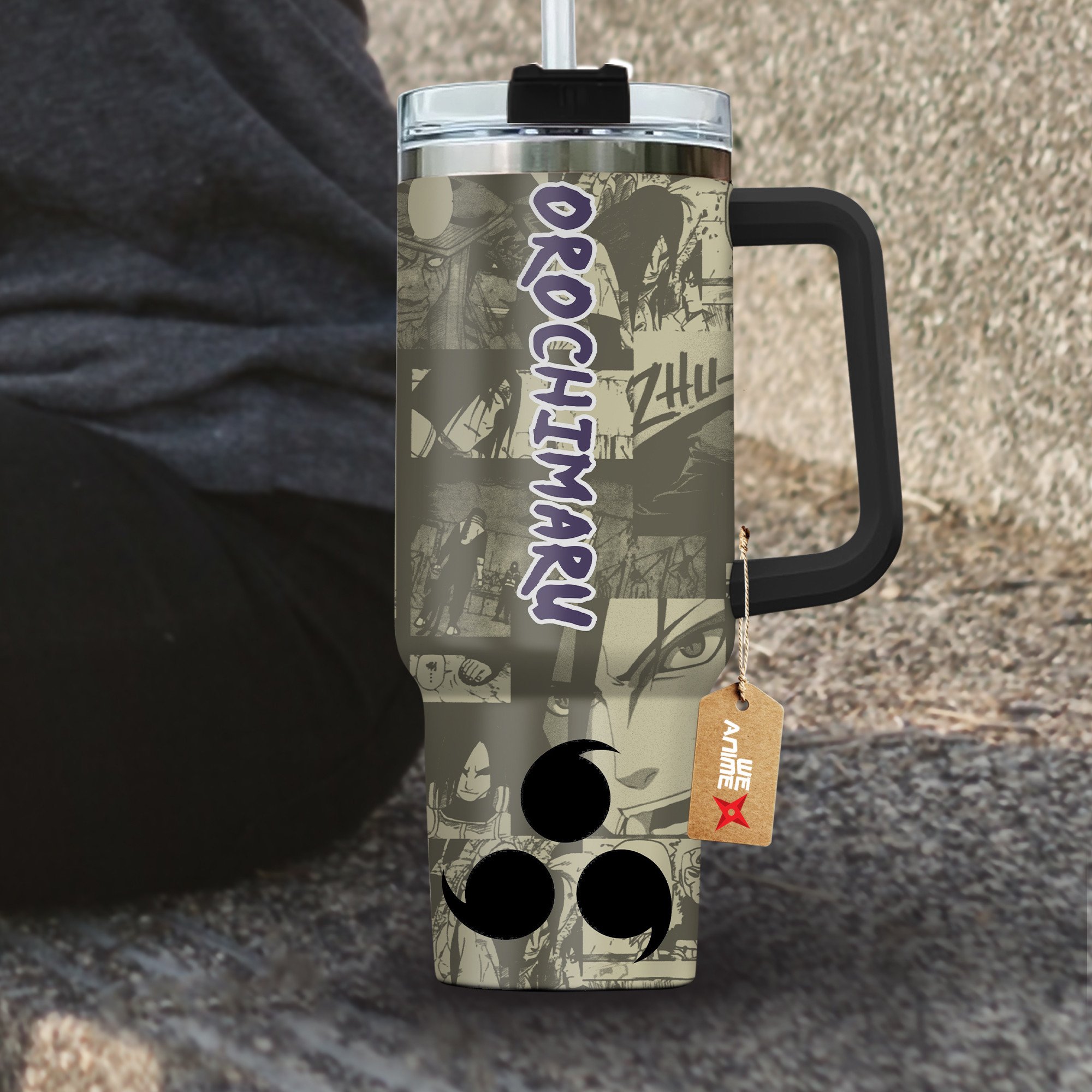 Orochimaru Naruto Anime Custom Stanley Cup 40 oz 30 oz Tumbler With Handle