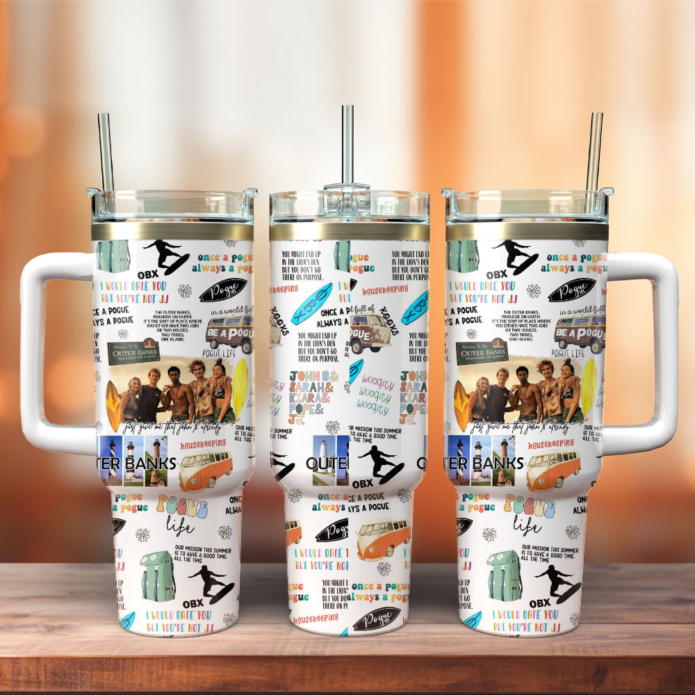 Outer Banks TV Series Custom Stanley Cup 40 oz 30 oz Tumbler With Handle