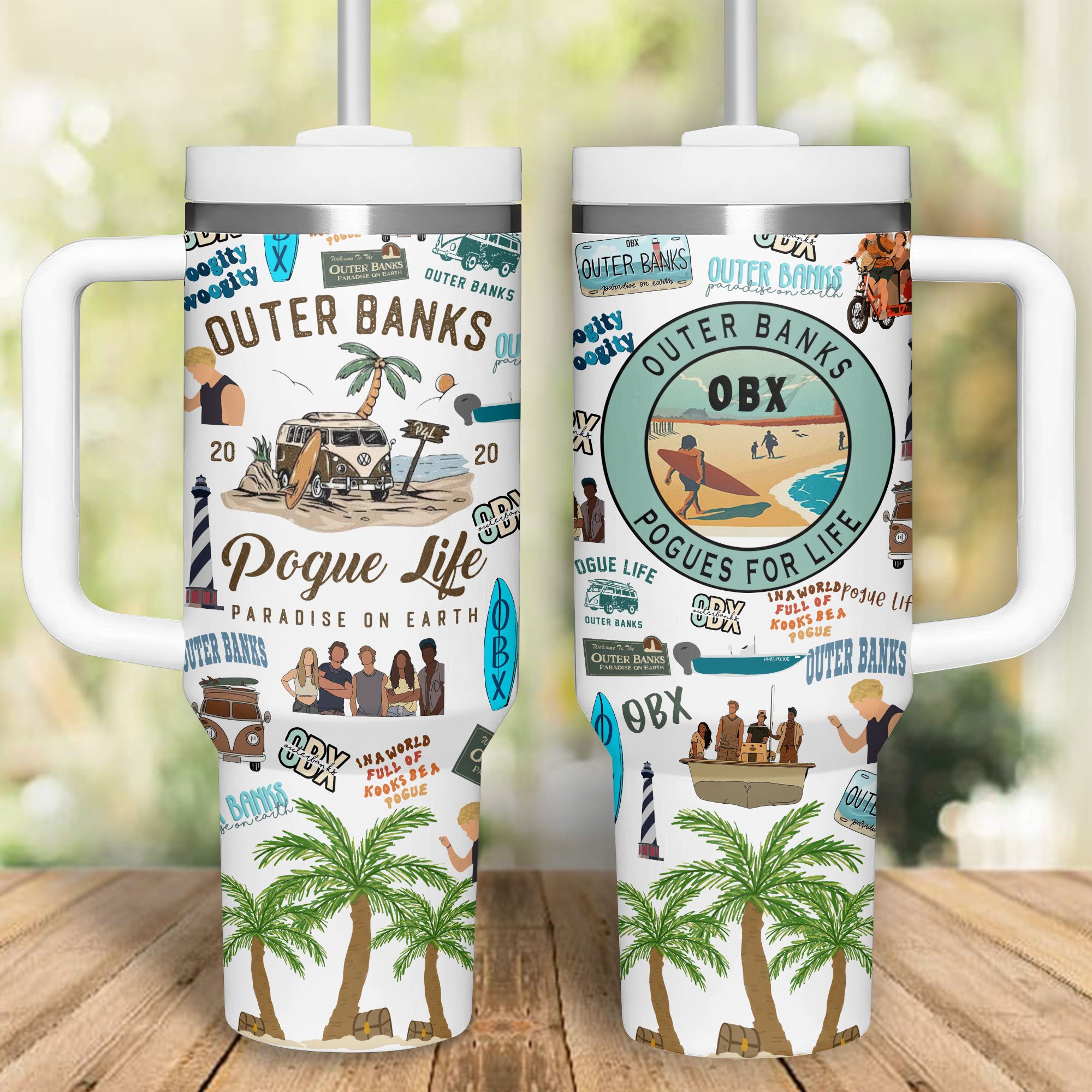 Outer Banks TV Series Custom Stanley Cup 40 oz 30 oz Tumbler With Handle