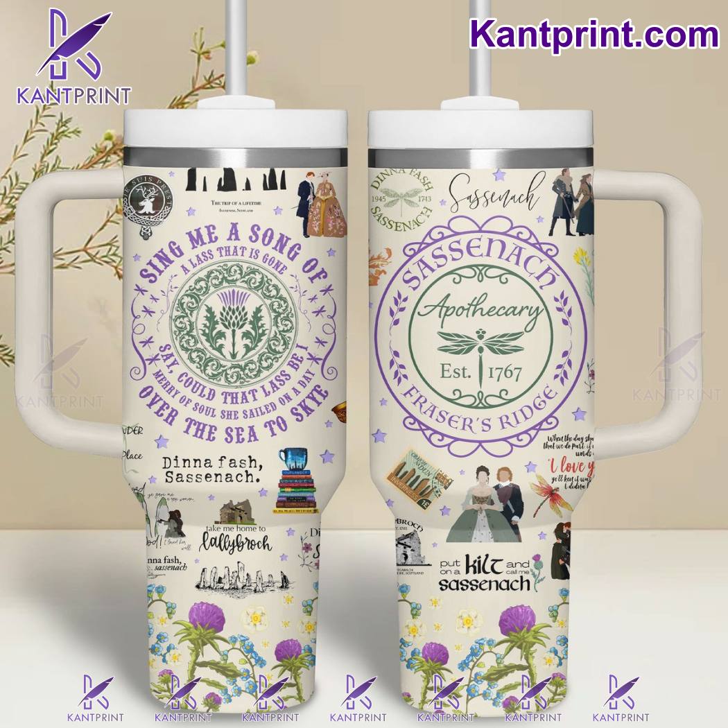 Outlander Sassenach Movies Custom Stanley Cup 40 oz 30 oz Tumbler With Handle