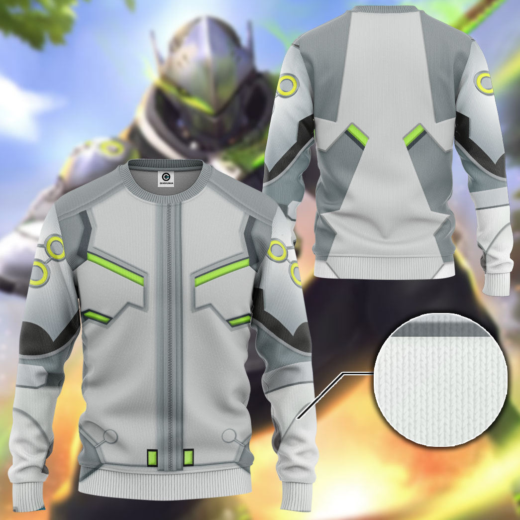 Overwatch 2 Genji Costume Hoodie Sweatshirt T-Shirt Sweatpants Tracksuit - Stormmerch Exclusive