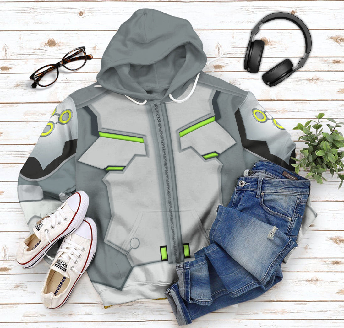 Overwatch 2 Genji Costume Hoodie Sweatshirt T-Shirt Sweatpants Tracksuit - Stormmerch Exclusive
