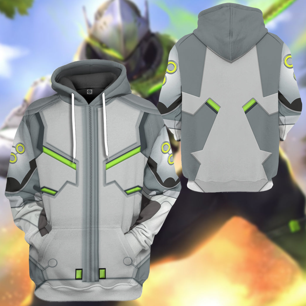 Overwatch 2 Genji Costume Hoodie Sweatshirt T-Shirt Sweatpants Tracksuit - Stormmerch Exclusive