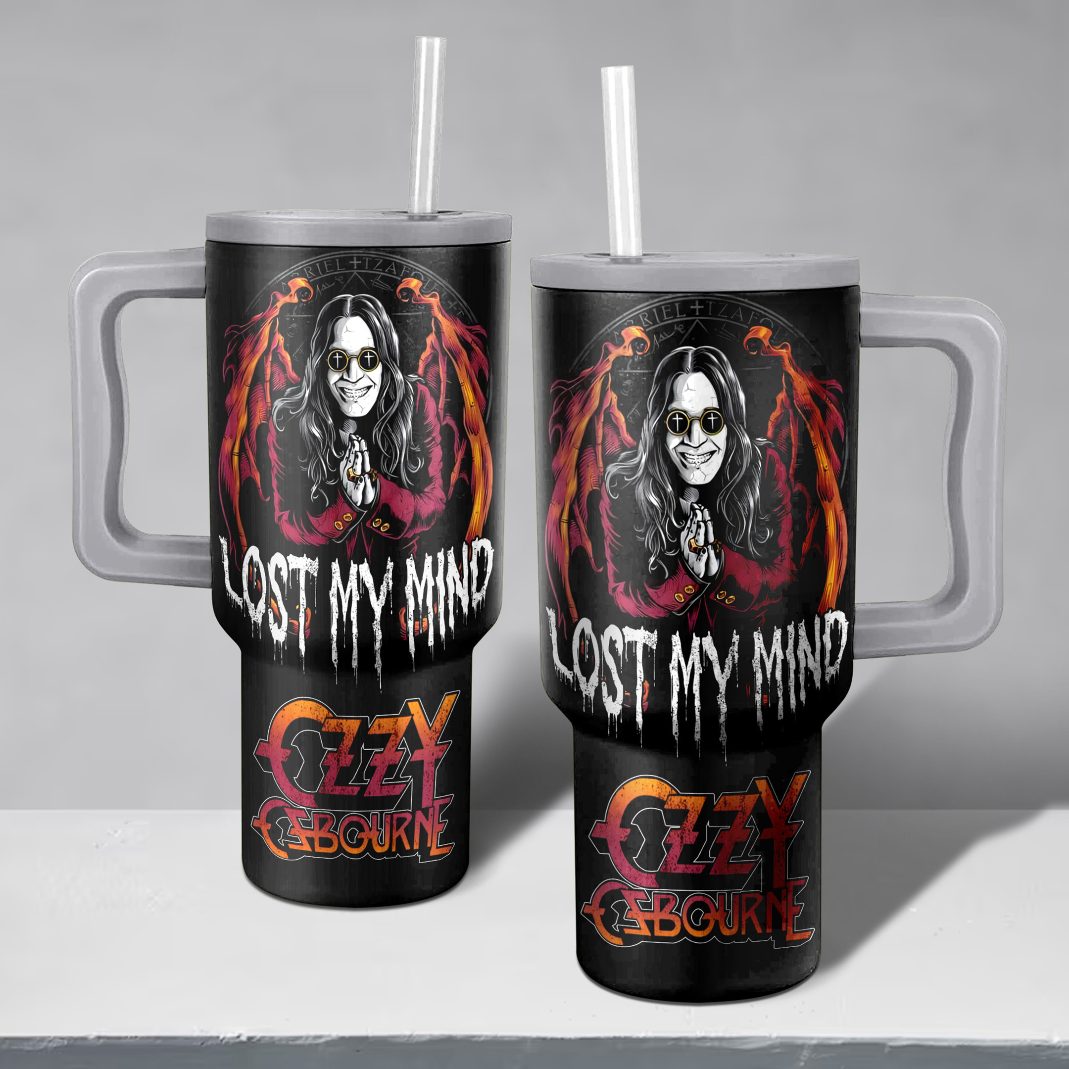 Ozzy Osbourne Music Custom Stanley Cup 40 oz 30 oz Tumbler With Handle