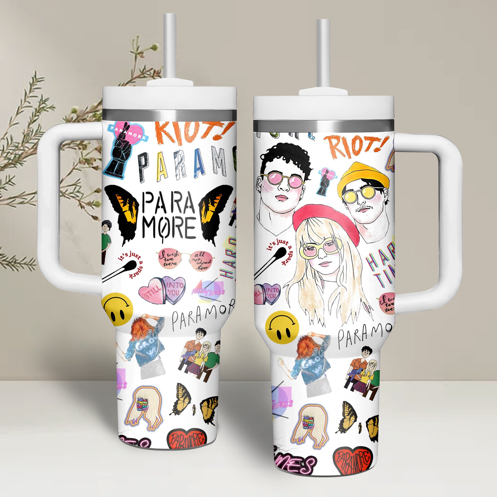 Paramore Music Custom Stanley Cup 40 oz 30 oz Tumbler With Handle