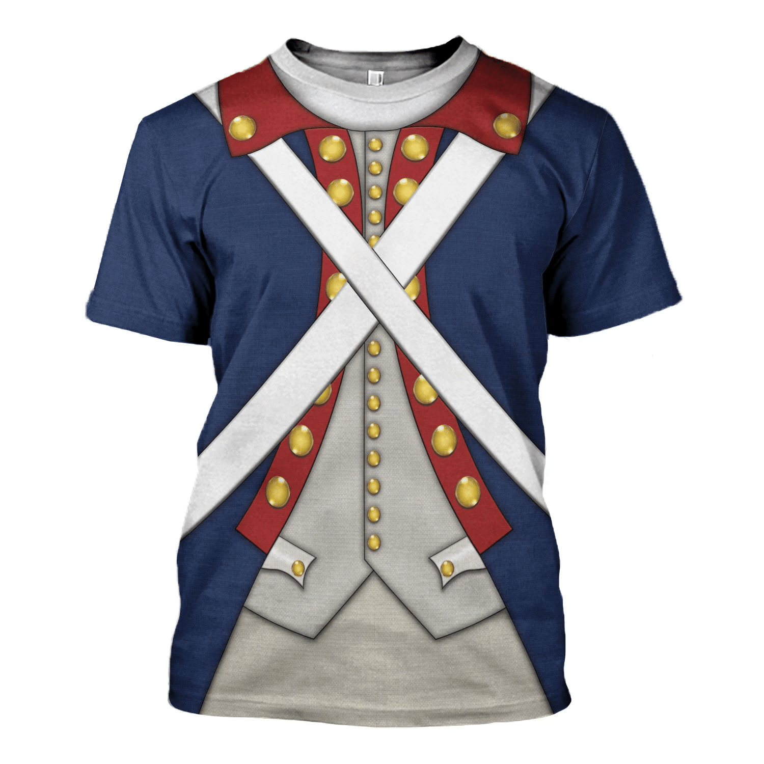 Patriot Soldier in American Revolution Costume Hoodie Sweatshirt T-Shirt Sweatpants Tracksuit - Stormmerch Exclusive