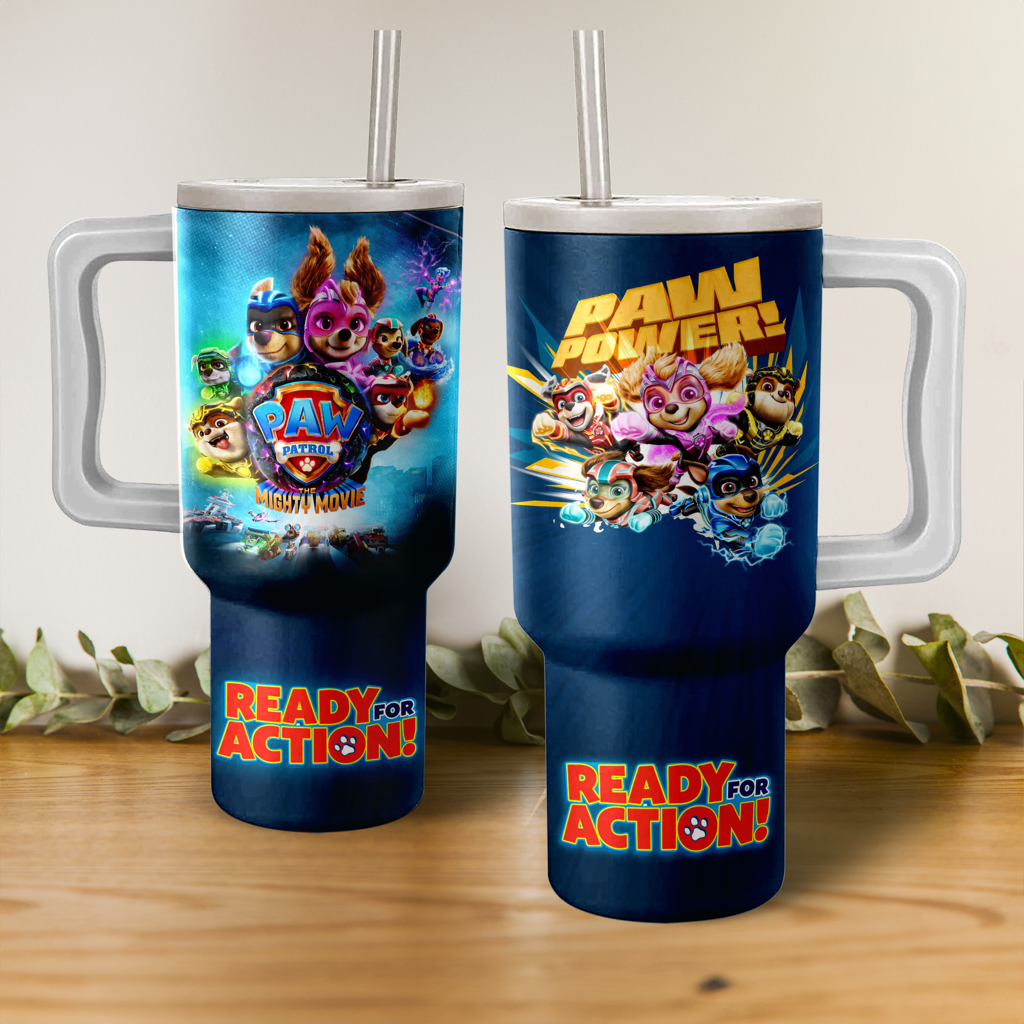 Paw Patrol Cartoon Custom Stanley Cup 40 oz 30 oz Tumbler With Handle