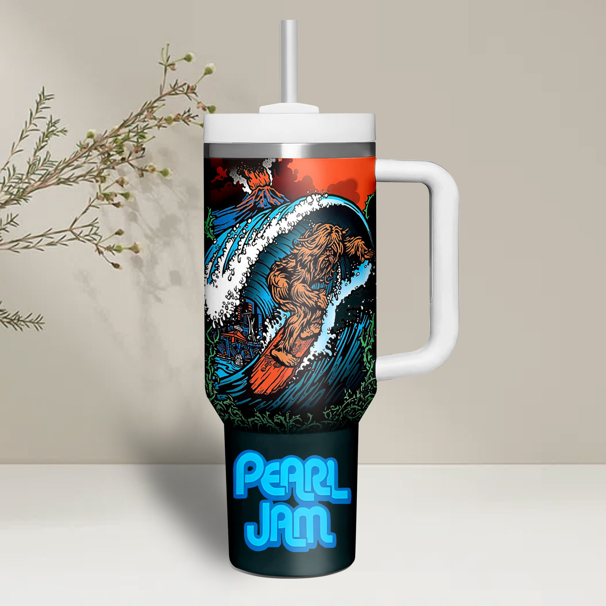 Pearl Jam Music Custom Stanley Cup 40 oz 30 oz Tumbler With Handle