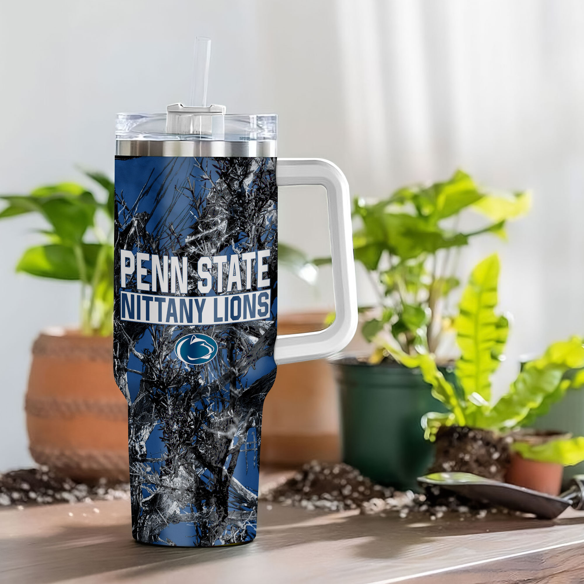 Penn State Nittany Lions NCAA Hunting Custom Stanley Cup 40 oz 30 oz Tumbler With Handle