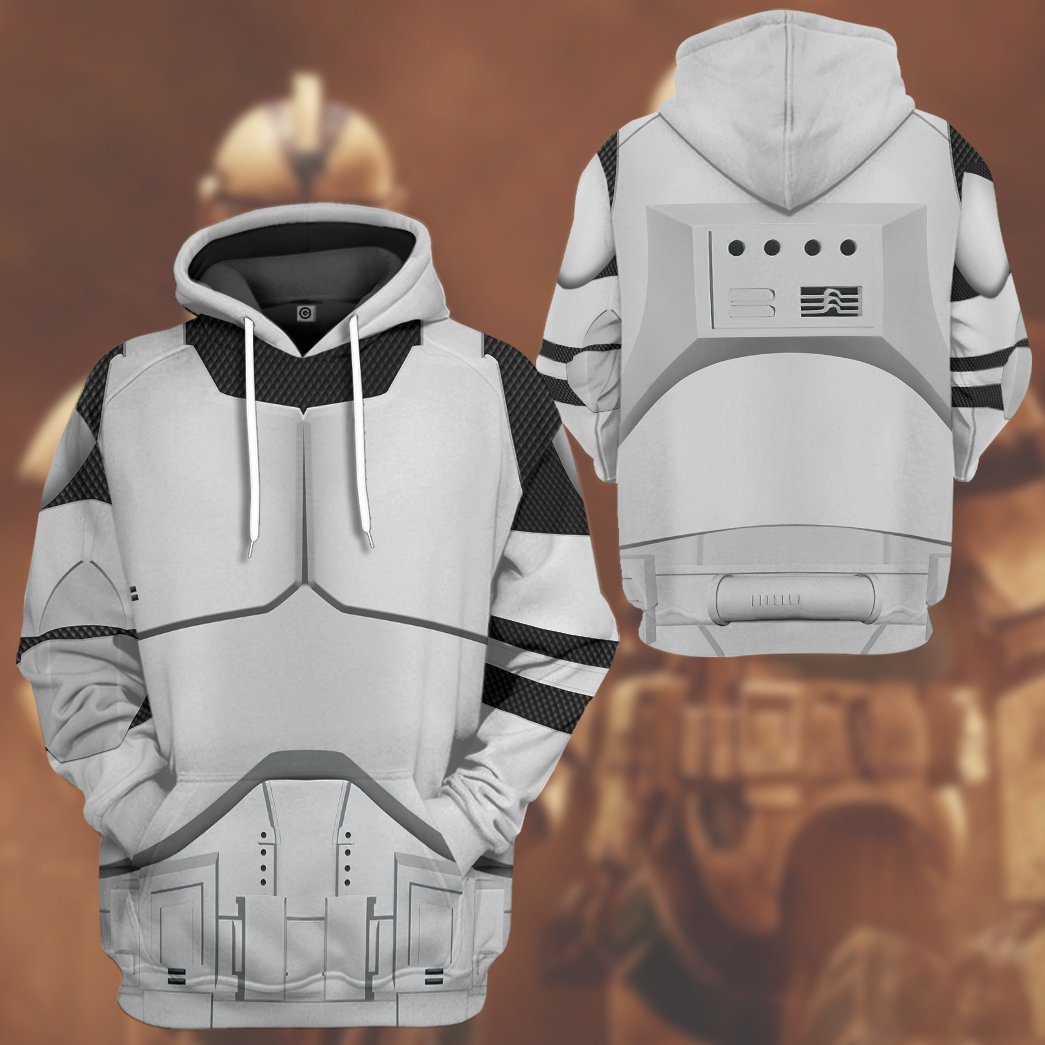 Phase 1 Clone Trooper Costume Hoodie Sweatshirt T-Shirt Sweatpants Tracksuit - Stormmerch Exclusive