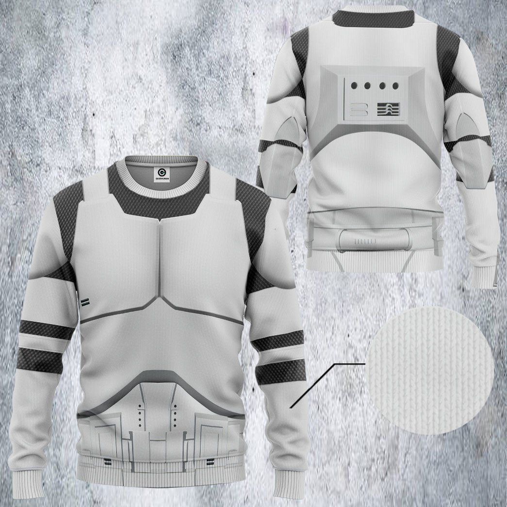 Phase 1 Clone Trooper Costume Hoodie Sweatshirt T-Shirt Sweatpants Tracksuit - Stormmerch Exclusive