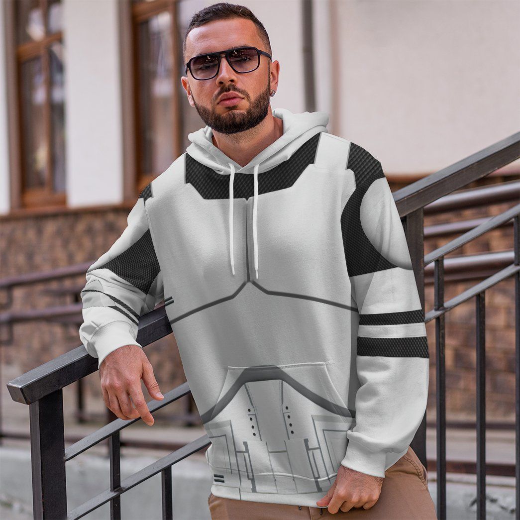 Phase 1 Clone Trooper Costume Hoodie Sweatshirt T-Shirt Sweatpants Tracksuit - Stormmerch Exclusive