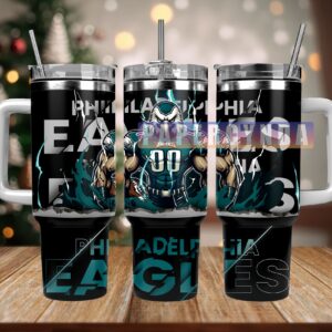 Philadelphia Eagles Custom Stanley Cup 40 oz 30 oz Tumbler With Handle