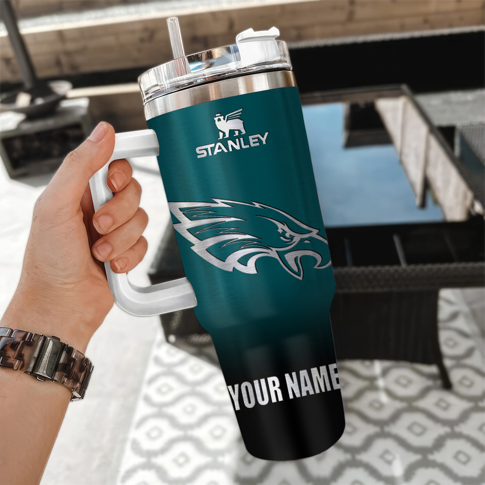 Philadelphia Eagles NFL Custom Stanley Cup 40 oz 30 oz Tumbler With Handle