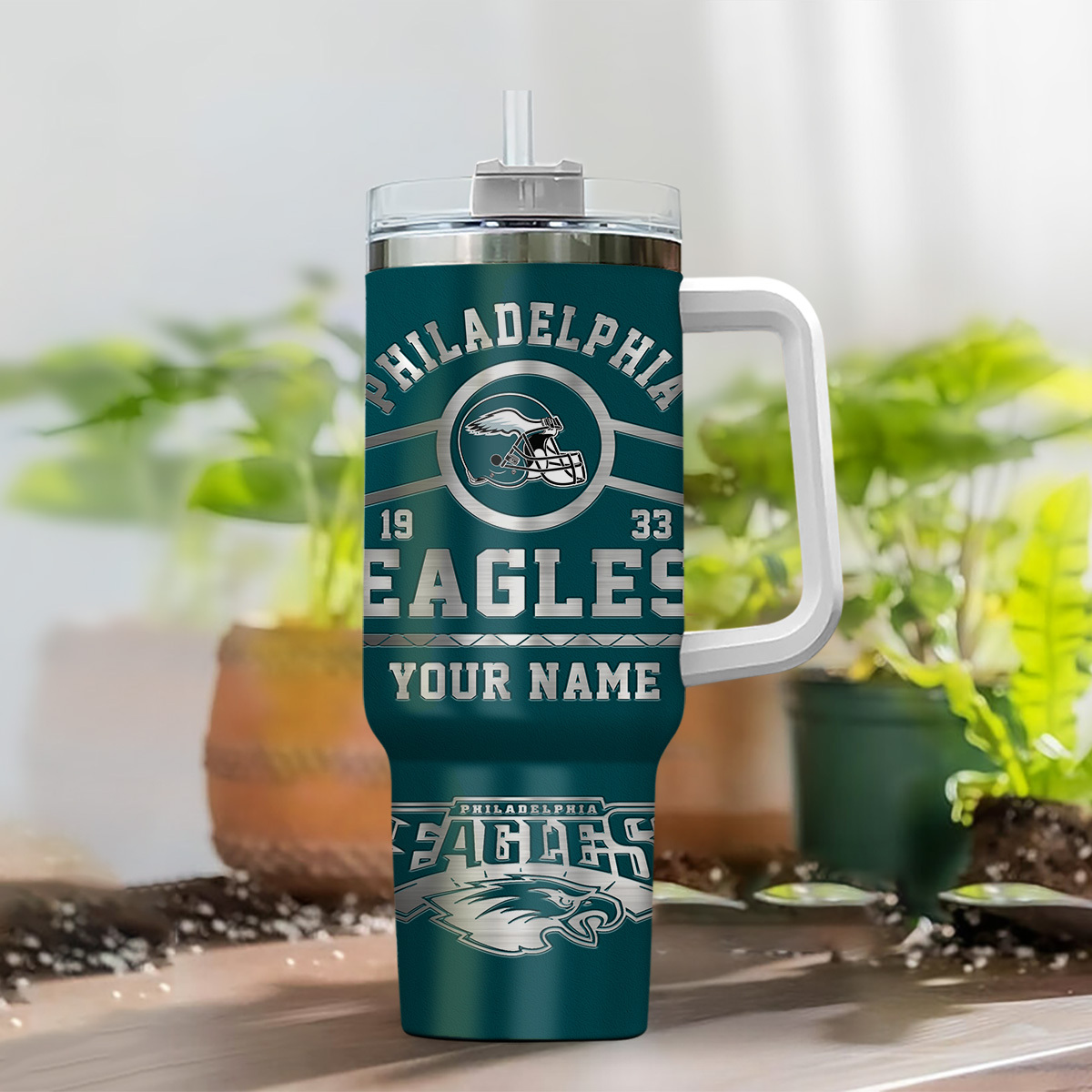 Philadelphia Eagles NFL Custom Stanley Cup 40 oz 30 oz Tumbler With Handle