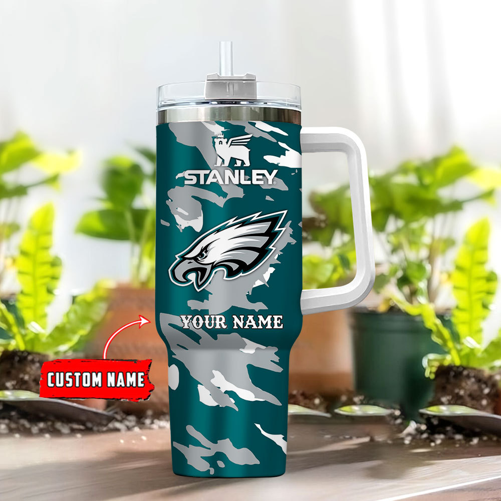 Philadelphia Eagles NFL Custom Stanley Cup 40 oz 30 oz Tumbler With Handle