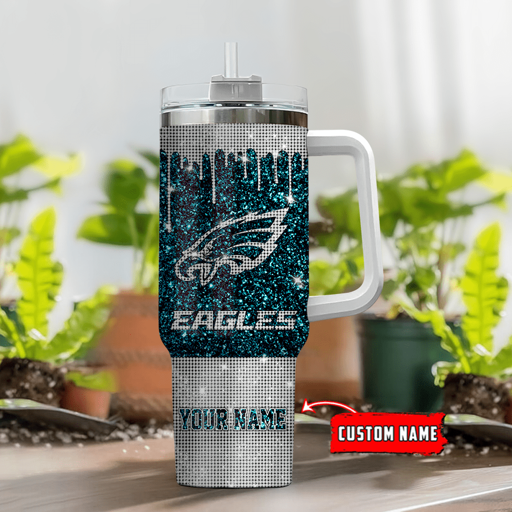 Philadelphia Eagles NFL Custom Stanley Cup 40 oz 30 oz Tumbler With Handle