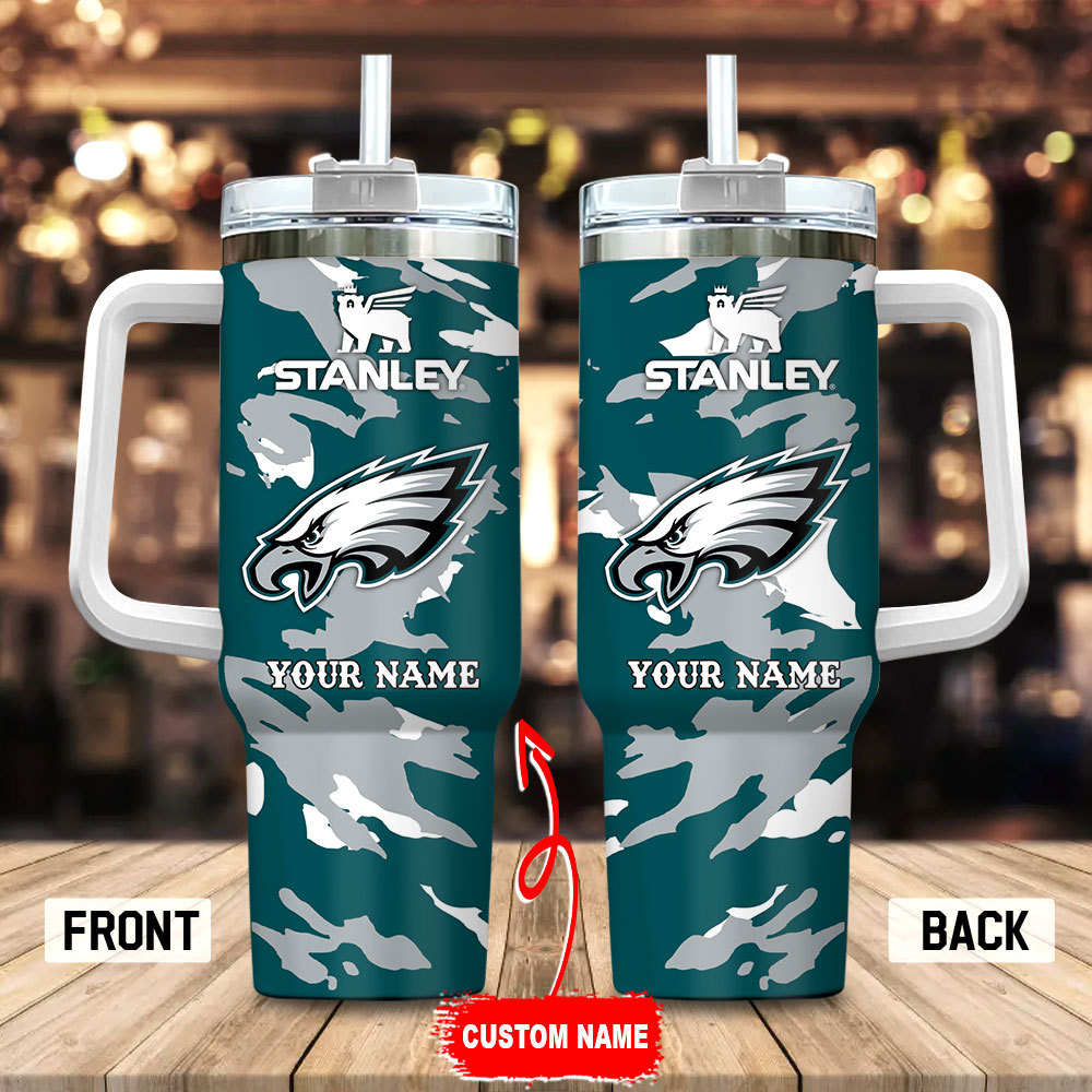 Philadelphia Eagles NFL Custom Stanley Cup 40 oz 30 oz Tumbler With Handle
