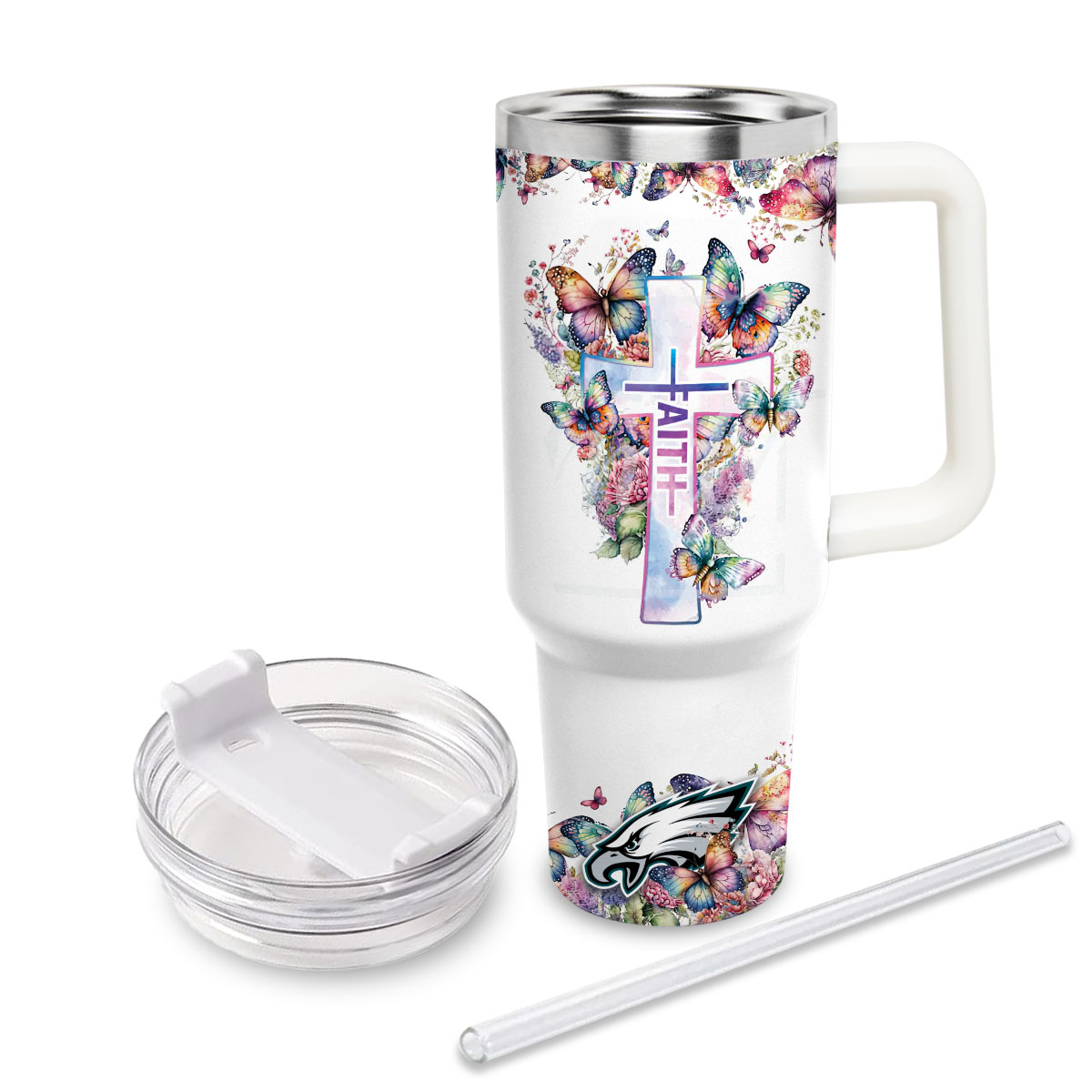 Philadelphia Eagles NFL Custom Stanley Cup 40 oz 30 oz Tumbler With Handle