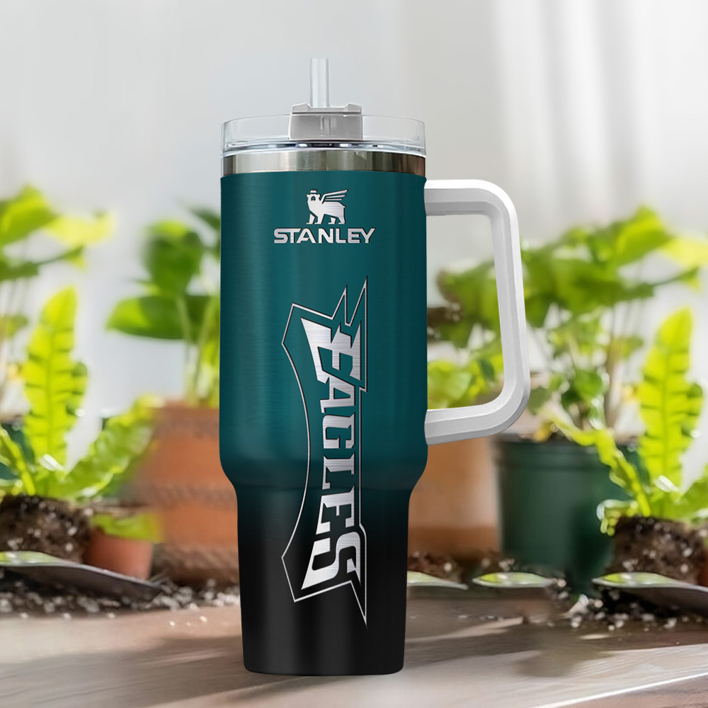 Philadelphia Eagles NFL Custom Stanley Cup 40 oz 30 oz Tumbler With Handle