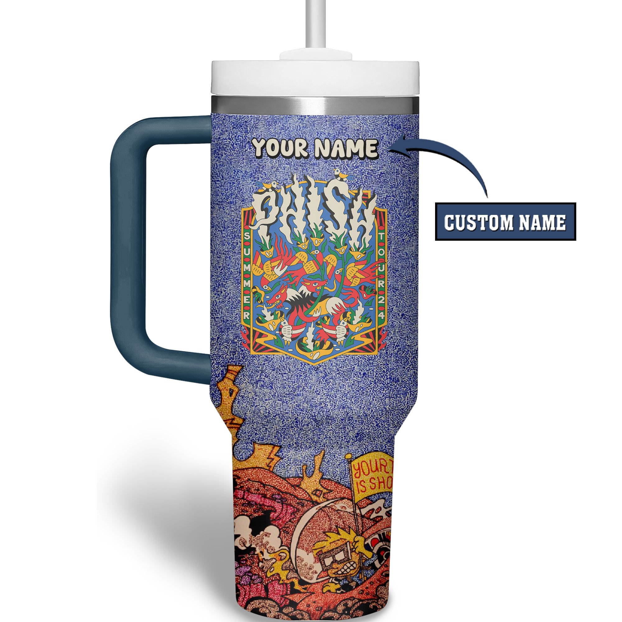 Phish Band Music Custom Stanley Cup 40 oz 30 oz Tumbler With Handle