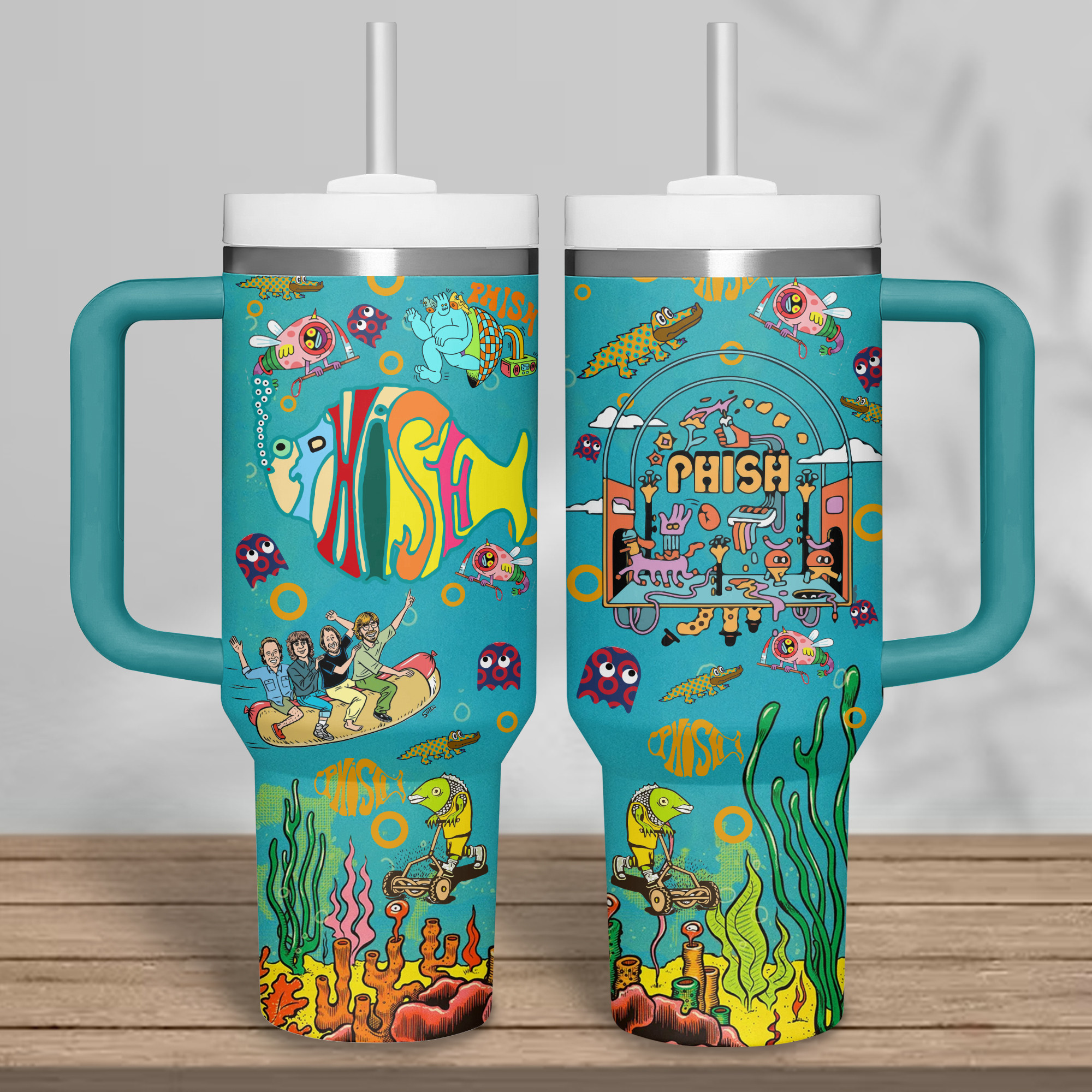 Phish mUsic Custom Stanley Cup 40 oz 30 oz Tumbler With Handle