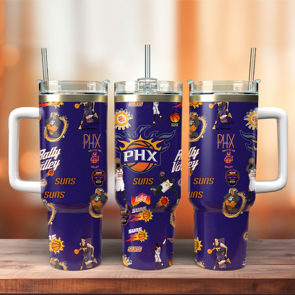 Phoenix Suns Basketball team NBA Sport Custom Stanley Cup 40 oz 30 oz Tumbler With Handle