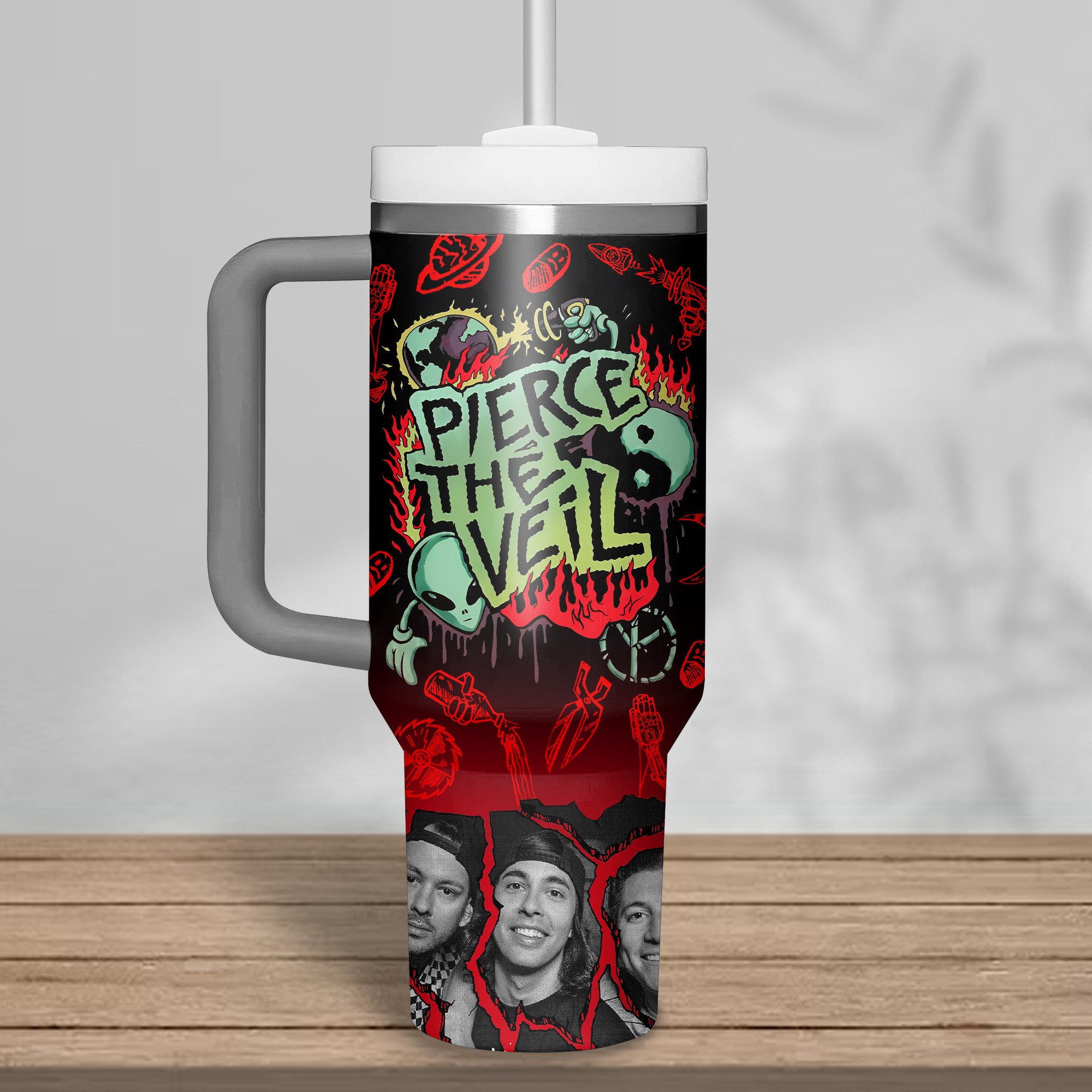 Pierce The Veil Music Custom Stanley Cup 40 oz 30 oz Tumbler With Handle