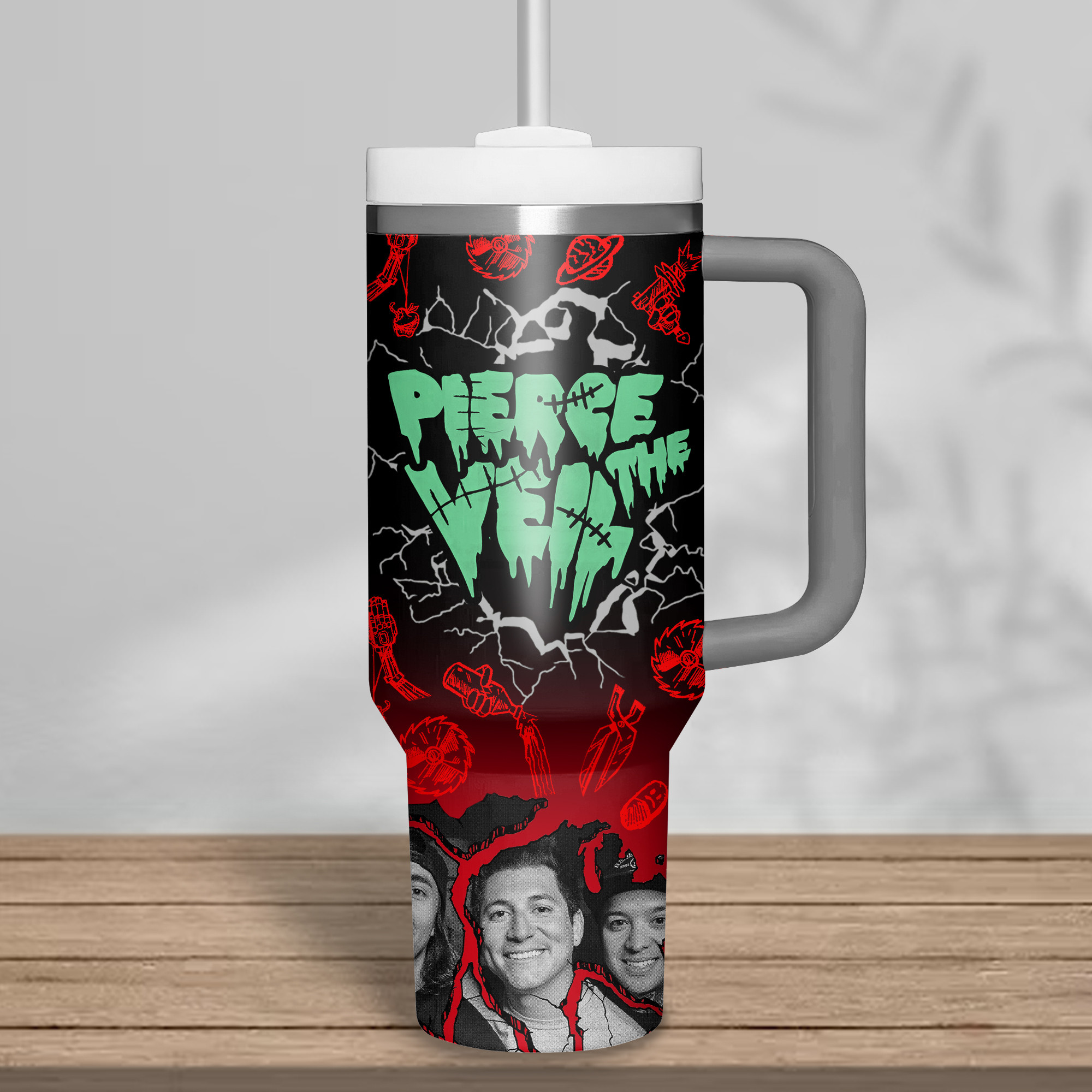 Pierce The Veil Music Custom Stanley Cup 40 oz 30 oz Tumbler With Handle