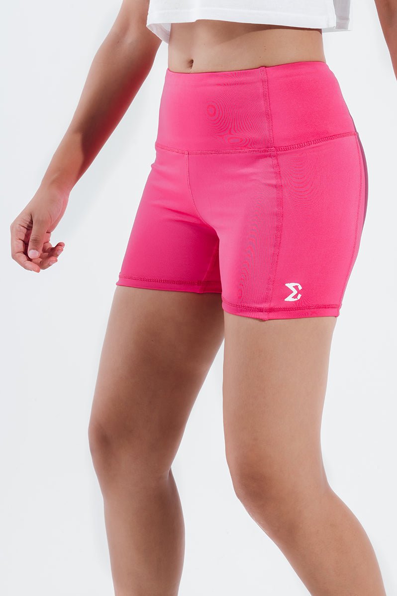 Pink Glo Gym Sport Workout Basic Shorts