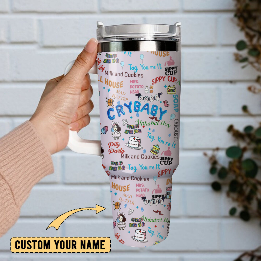 Pinky Crybaby Anime Custom Stanley Cup 40 oz 30 oz Tumbler With Handle