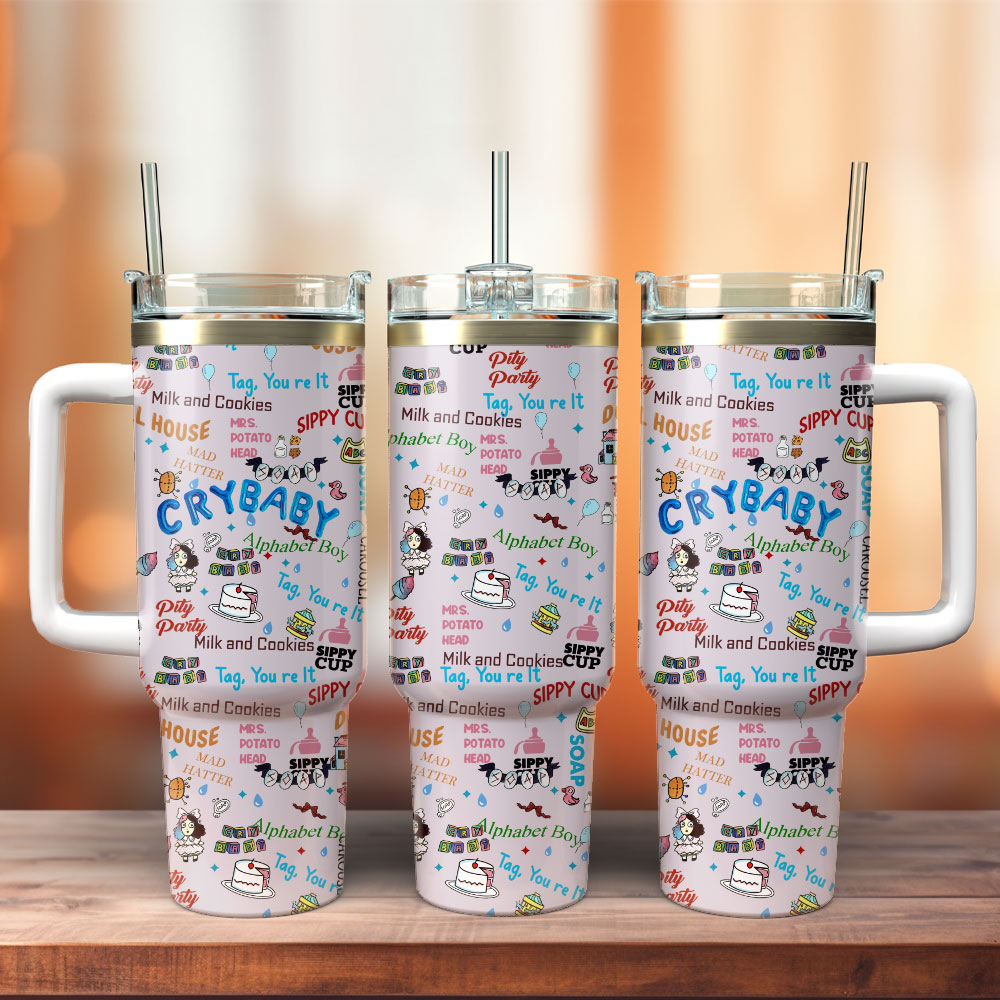 Pinky Crybaby Anime Custom Stanley Cup 40 oz 30 oz Tumbler With Handle