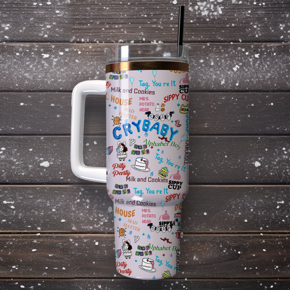 Pinky Crybaby Anime Custom Stanley Cup 40 oz 30 oz Tumbler With Handle
