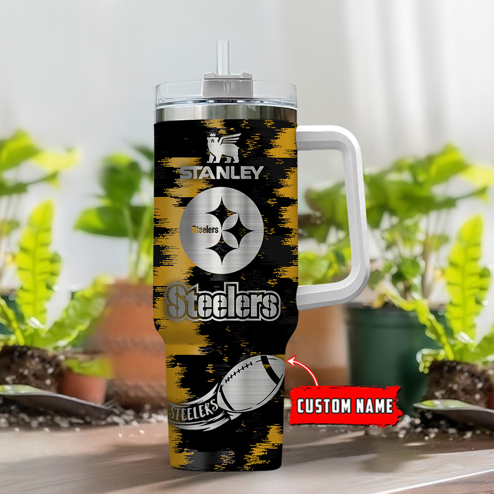 Pittsburgh Steelers NFL Custom Stanley Cup 40 oz 30 oz Tumbler With Handle