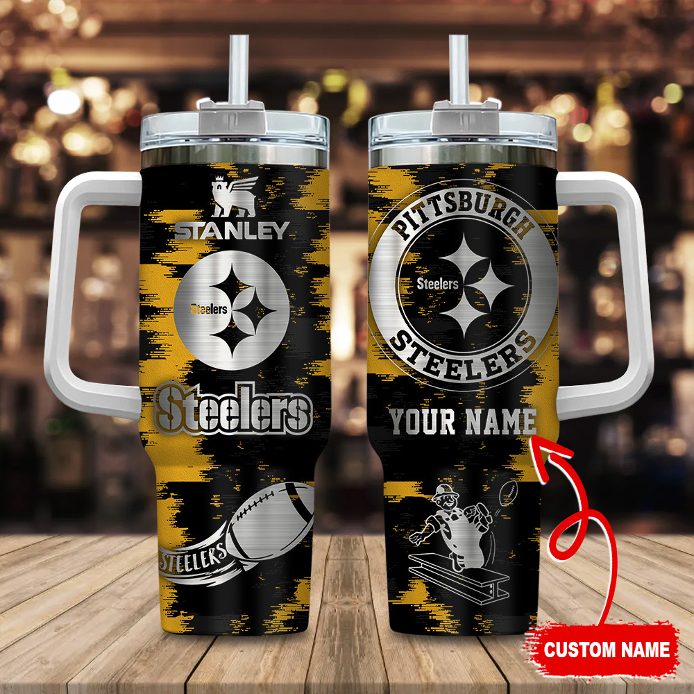 Pittsburgh Steelers NFL Custom Stanley Cup 40 oz 30 oz Tumbler With Handle