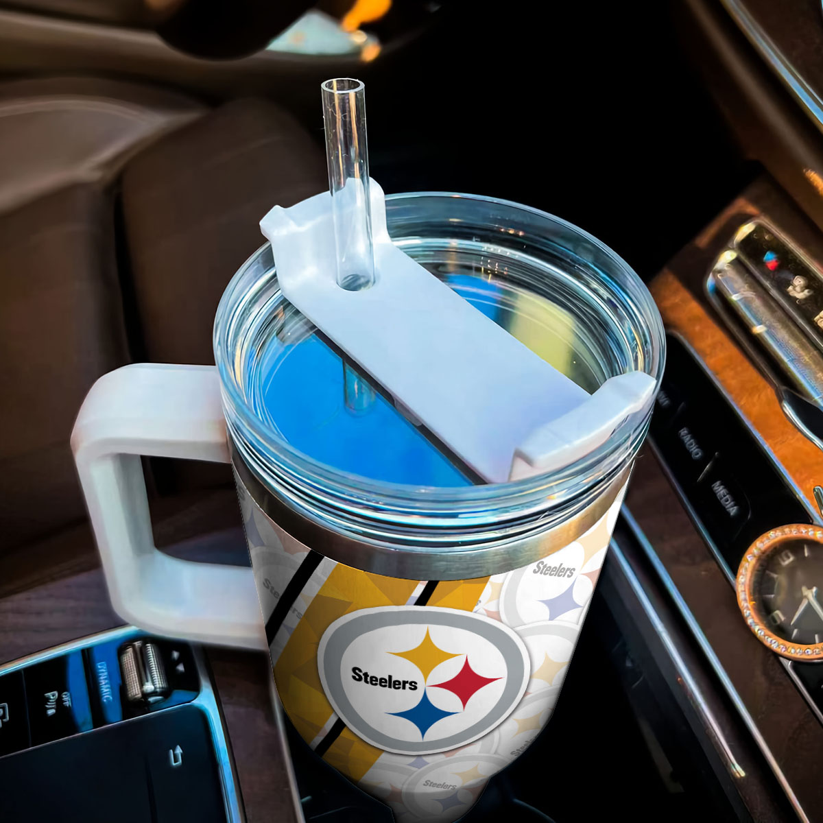Pittsburgh Steelers NFL Custom Stanley Cup 40 oz 30 oz Tumbler With Handle
