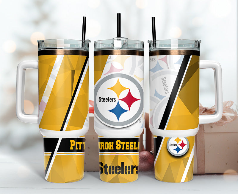 Pittsburgh Steelers NFL Custom Stanley Cup 40 oz 30 oz Tumbler With Handle