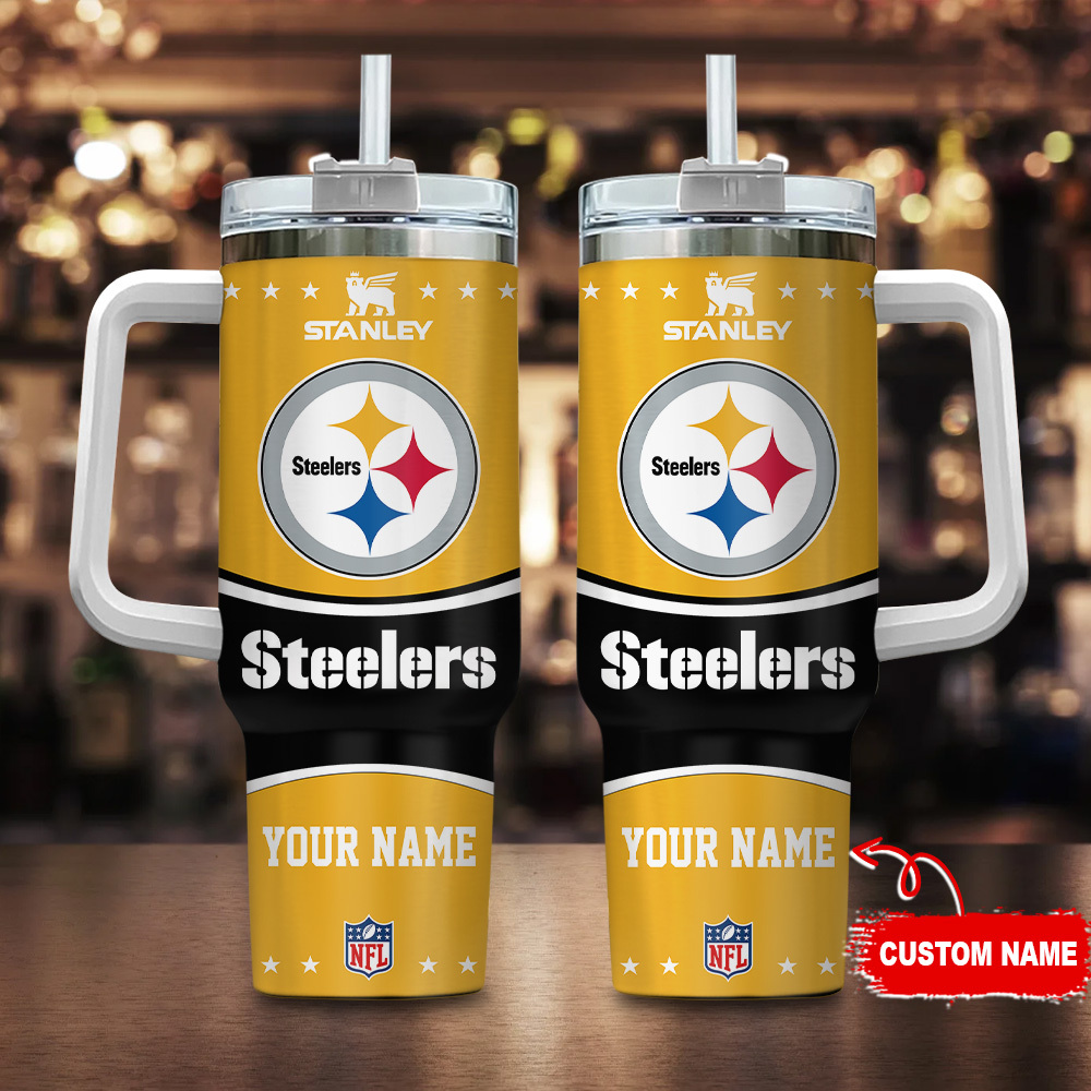 Pittsburgh Steelers NFL Custom Stanley Cup 40 oz 30 oz Tumbler With Handle
