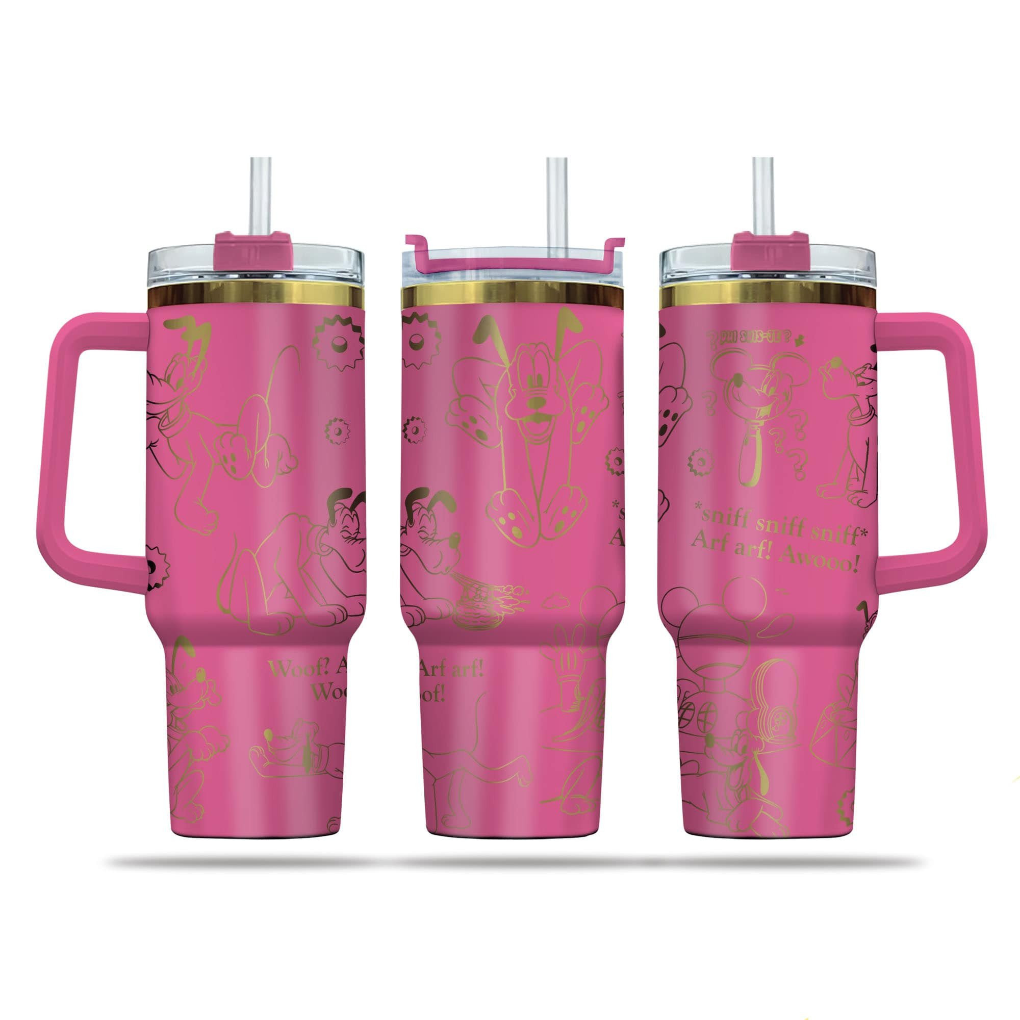 Pluto Cartoon Custom Stanley Cup 40 oz 30 oz Tumbler With Handle