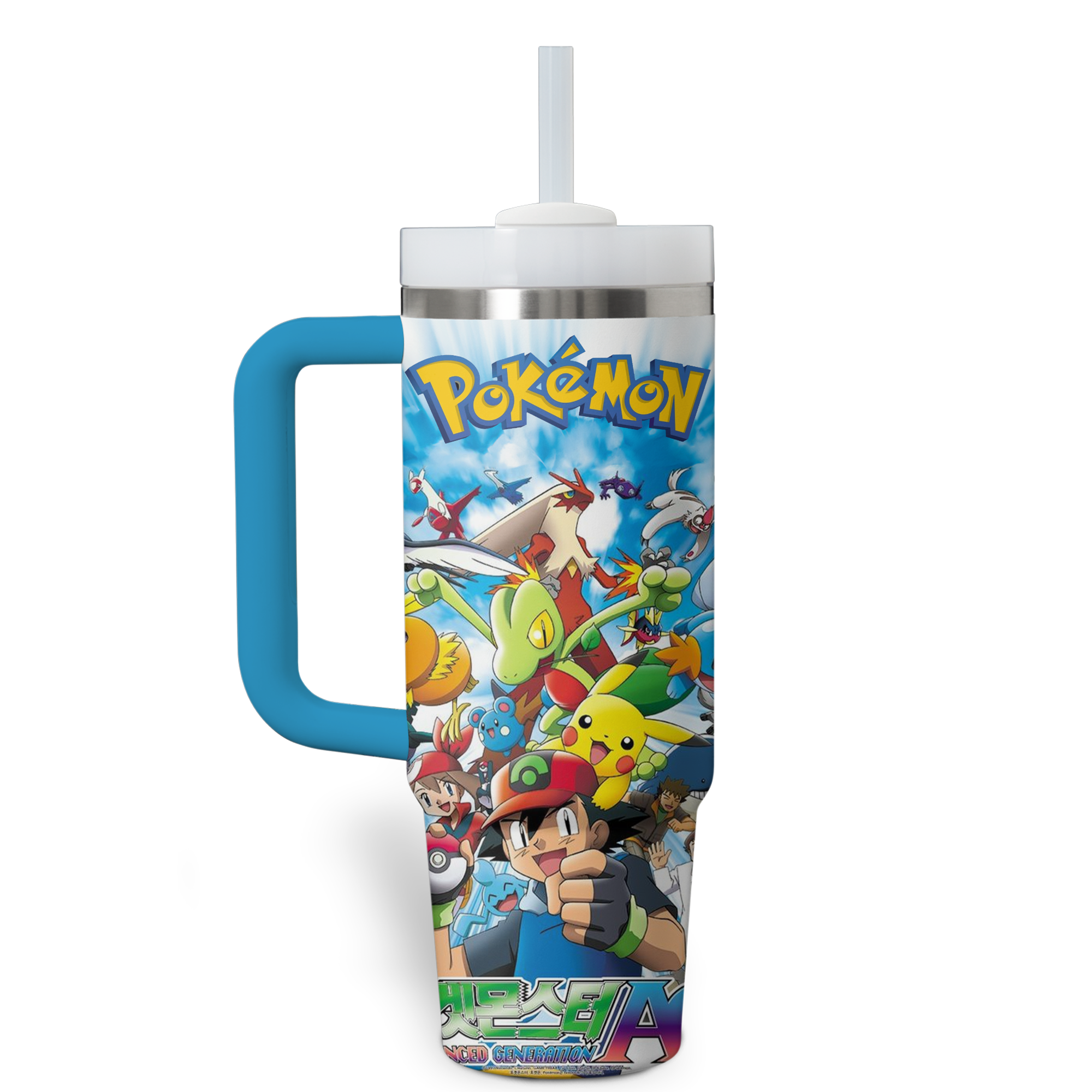 Pokemon Anime Custom Stanley Cup 40 oz 30 oz Tumbler With Handle