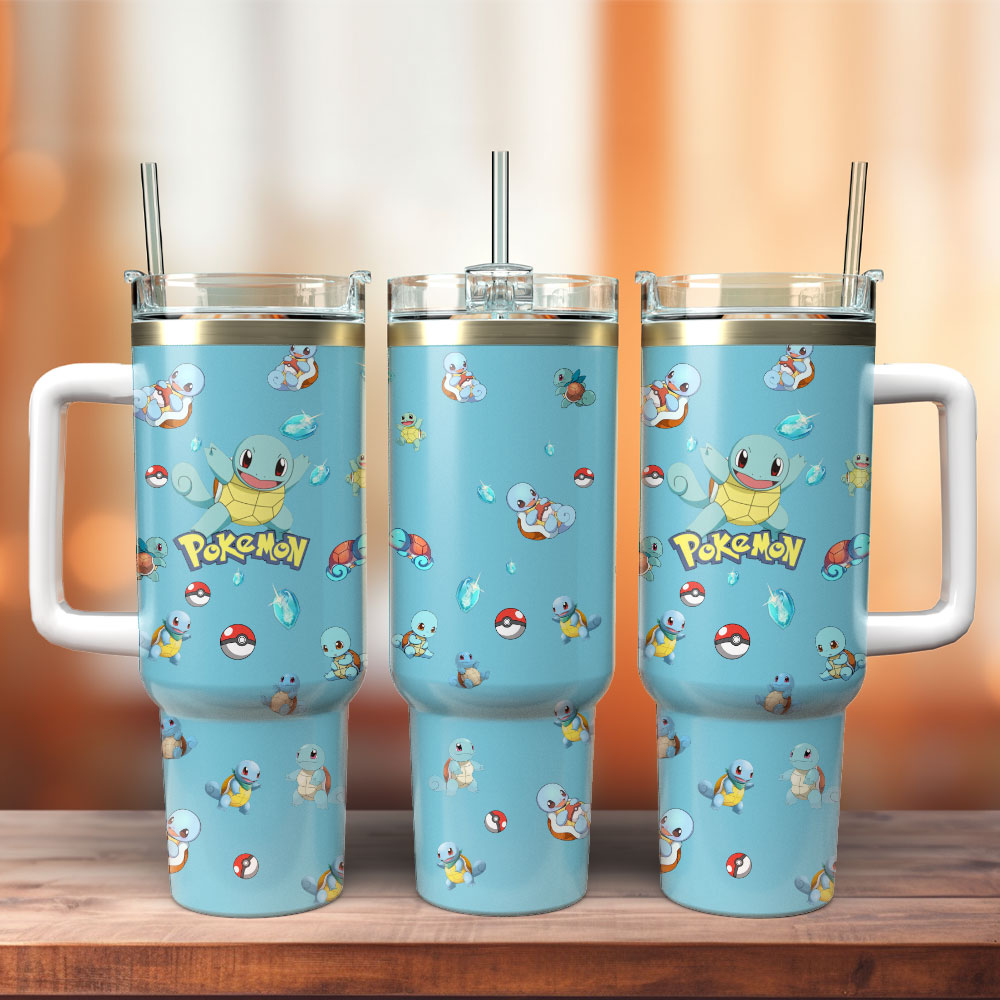 Pokemon Anime Custom Stanley Cup 40 oz 30 oz Tumbler With Handle