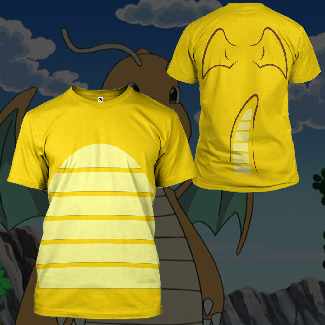Pokemon Dragonite Cosplay Costume Hoodie Sweatshirt T-Shirt Sweatpants Tracksuit - Stormmerch Exclusive