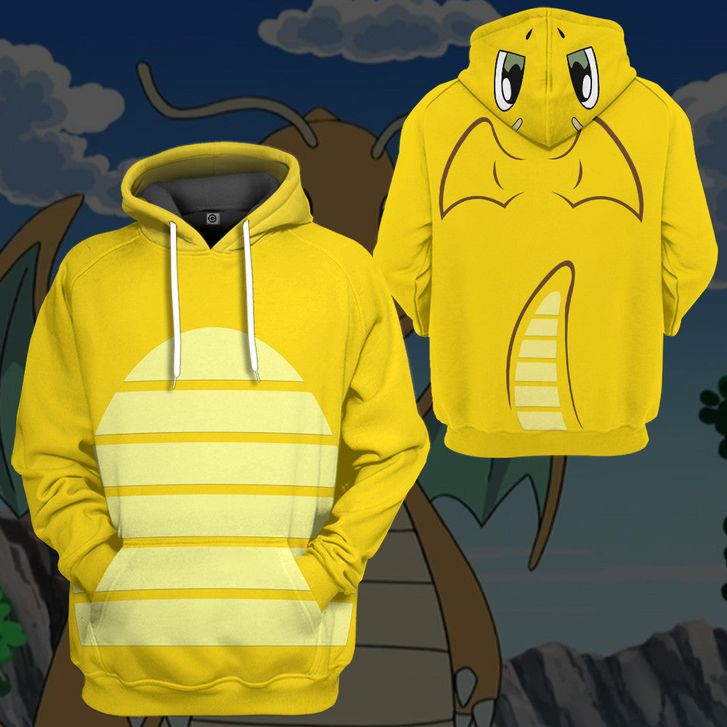 Pokemon Dragonite Cosplay Costume Hoodie Sweatshirt T-Shirt Sweatpants Tracksuit - Stormmerch Exclusive