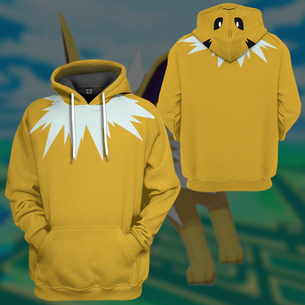 Pokemon Jolteon Cosplay Costume Hoodie Sweatshirt T-Shirt Sweatpants Tracksuit - Stormmerch Exclusive