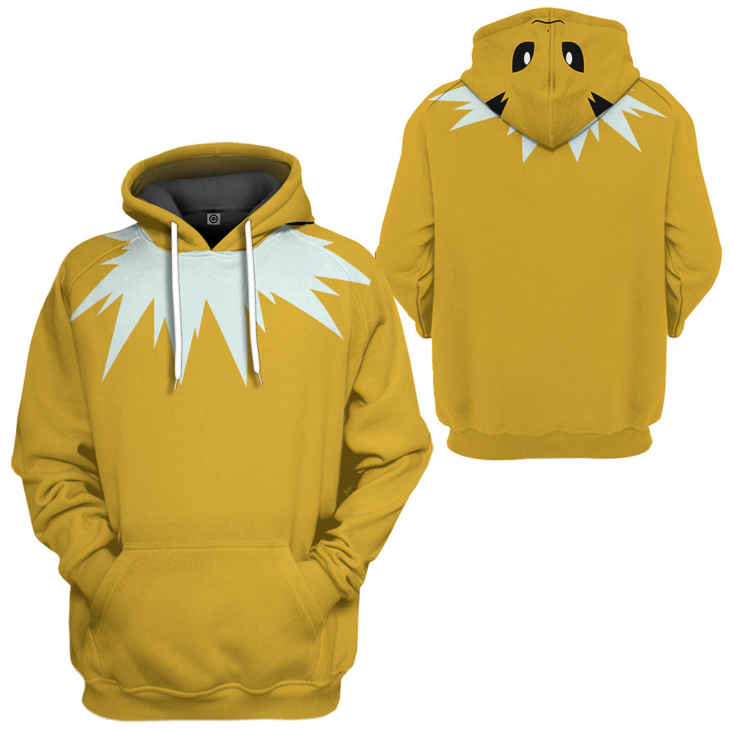 Pokemon Jolteon Cosplay Costume Hoodie Sweatshirt T-Shirt Sweatpants Tracksuit - Stormmerch Exclusive