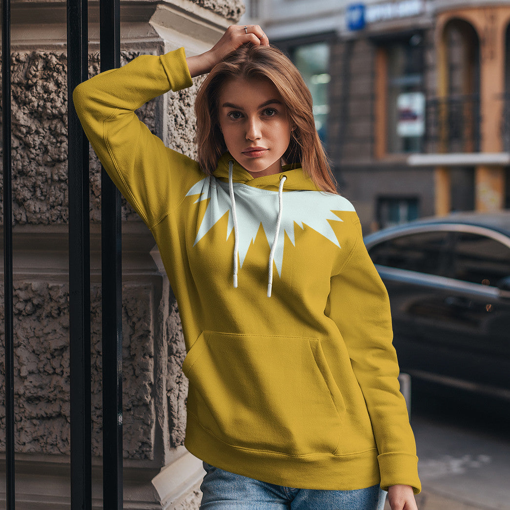 Pokemon Jolteon Cosplay Costume Hoodie Sweatshirt T-Shirt Sweatpants Tracksuit - Stormmerch Exclusive
