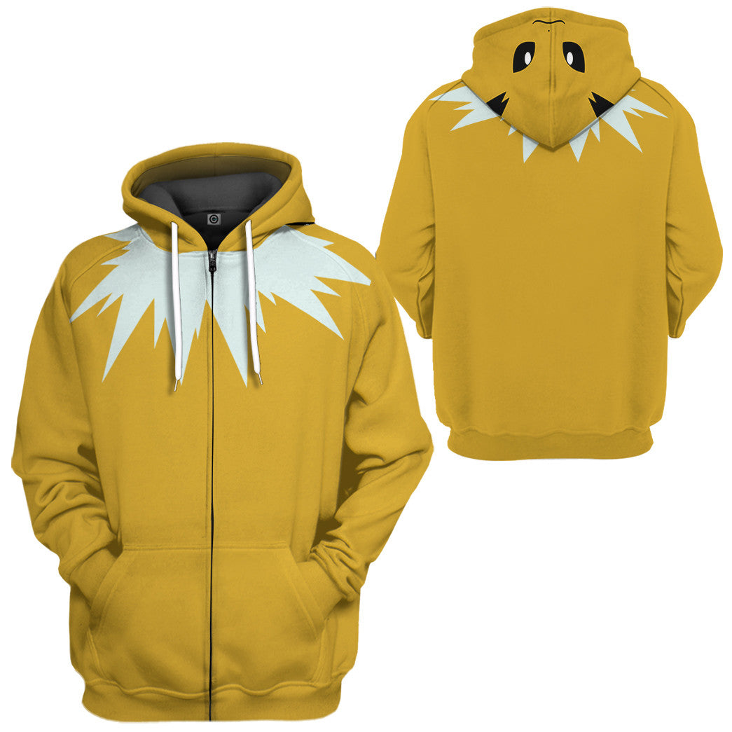 Pokemon Jolteon Cosplay Costume Hoodie Sweatshirt T-Shirt Sweatpants Tracksuit - Stormmerch Exclusive