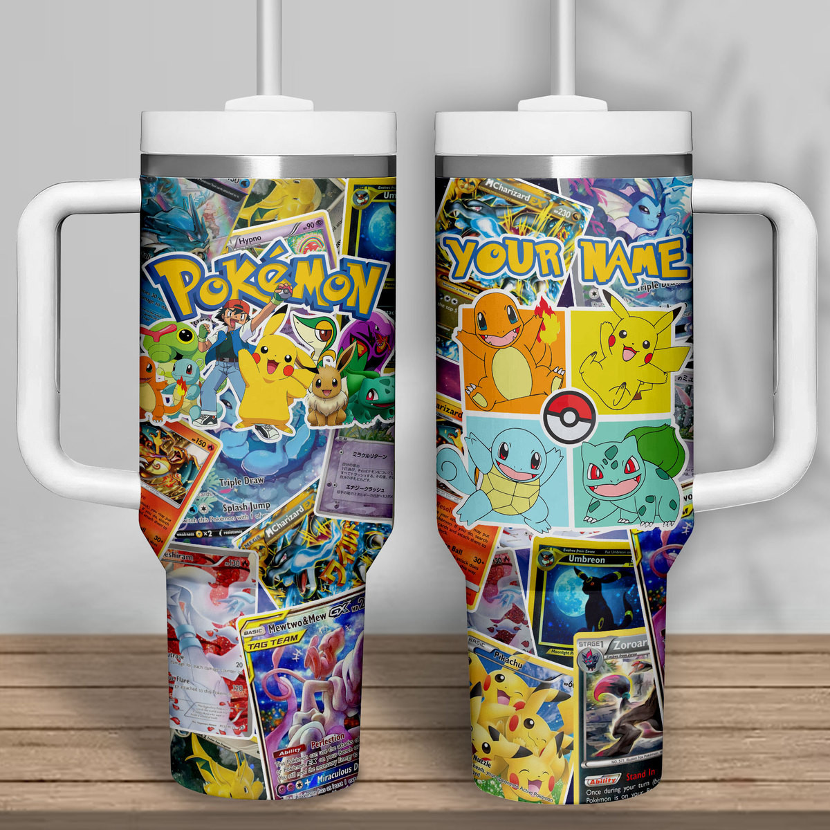 Pokemon Movies Custom Stanley Cup 40 oz 30 oz Tumbler With Handle