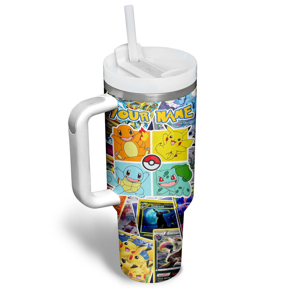 Pokemon Movies Custom Stanley Cup 40 oz 30 oz Tumbler With Handle