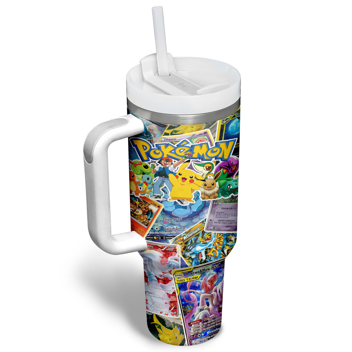 Pokemon Movies Custom Stanley Cup 40 oz 30 oz Tumbler With Handle
